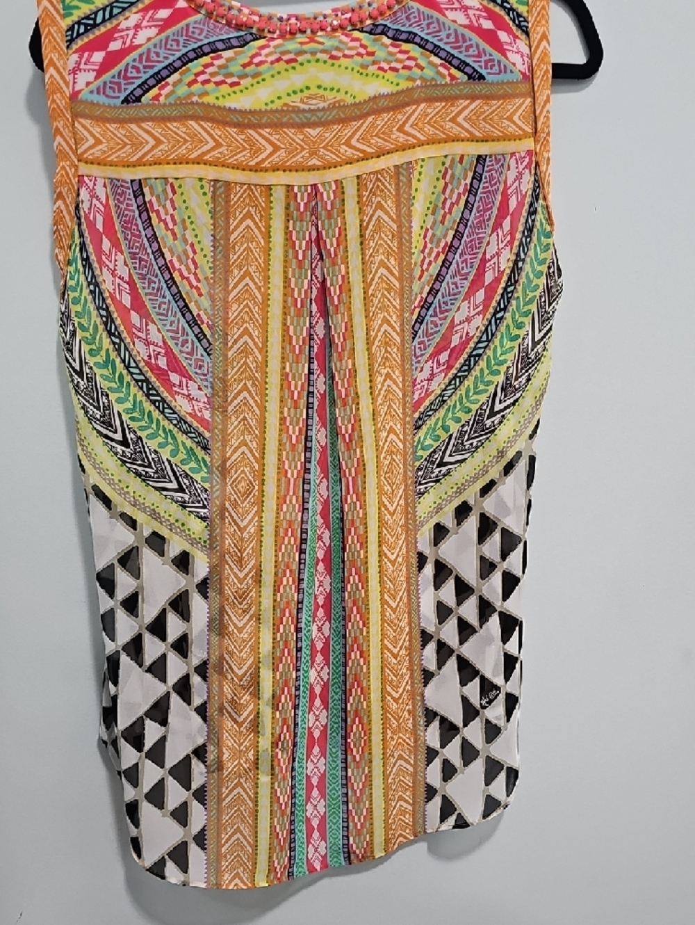 Women's Size MedNew Without Tags Hale Bob Sleeveless Multicolor Women’s Blouse - Picture 8 of 12